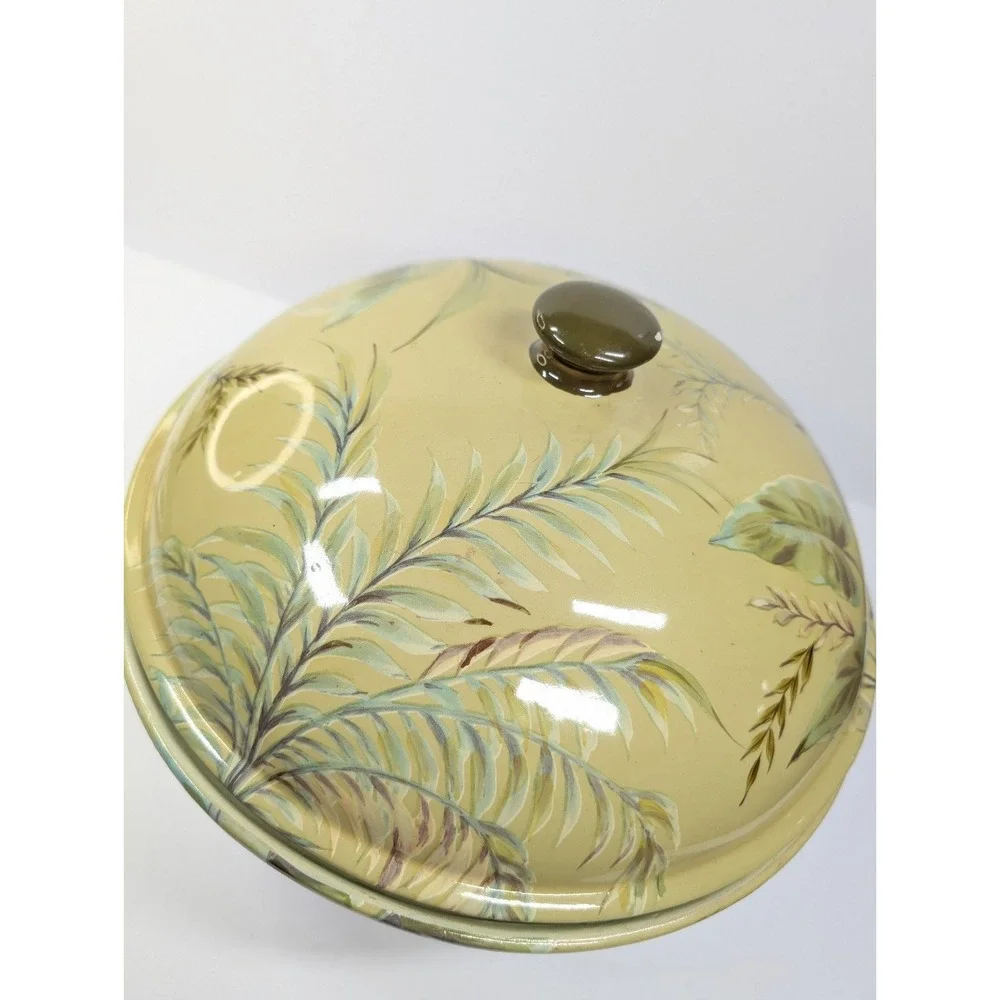 Palm design bowl/ casserole with lid‎